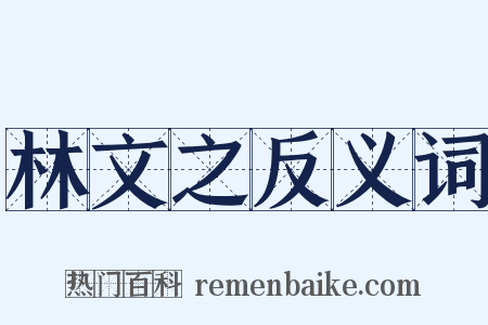 林文之反义词是什么意思的图片